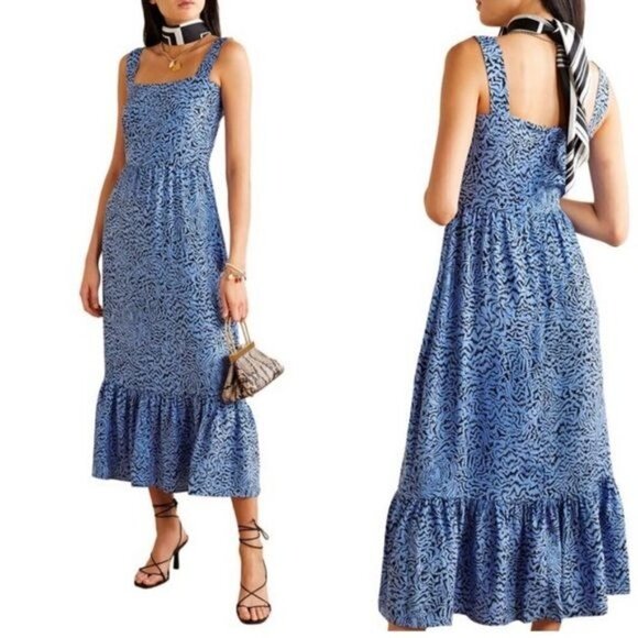 HVN Dresses & Skirts - HVN Olympia Sleeveless Gown in Blue 2 Womens Long Maxi Dress